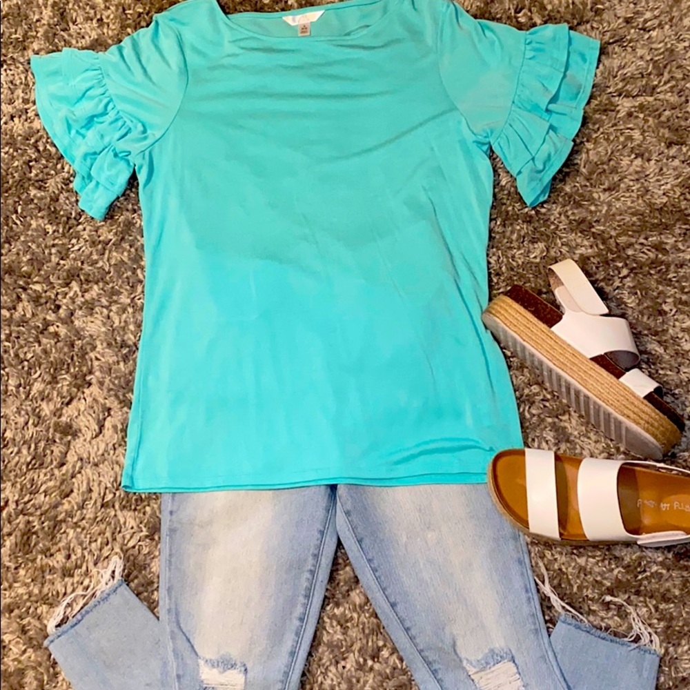 Really soft turquoise shirt